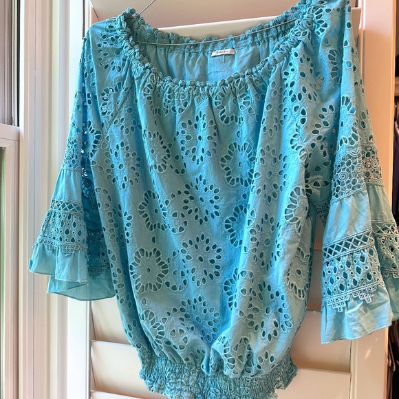 Tyler Boe Tops - Tyler Boa Eyelet Top